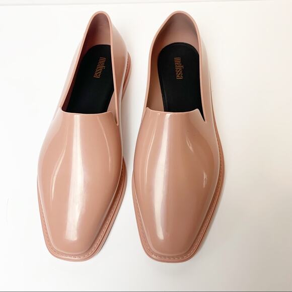 NIB Melissa Prana Square Toe PVC Jelly Loafers 8 Pink - Picture 3 of 10